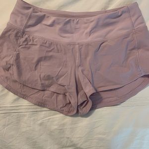 Lilac lululemon running shorts size 4